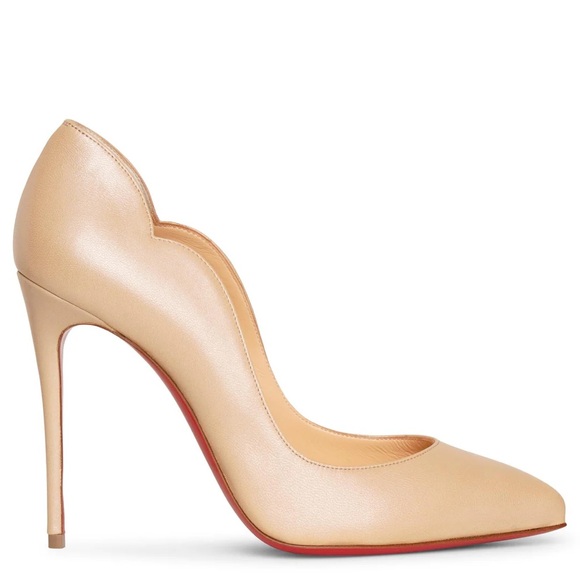 Christian Louboutin Shoes - *NWOT* Christian Louboutin Hot Chick 100 Nappa Irise Pumps Nougat